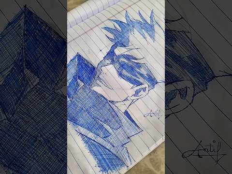 Sukuna Pen sketch 🖊️ #anime #drawing #art #sketch #shorts