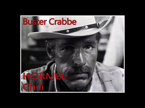 Hormel Hot Chili commercial with Buster Crabbe