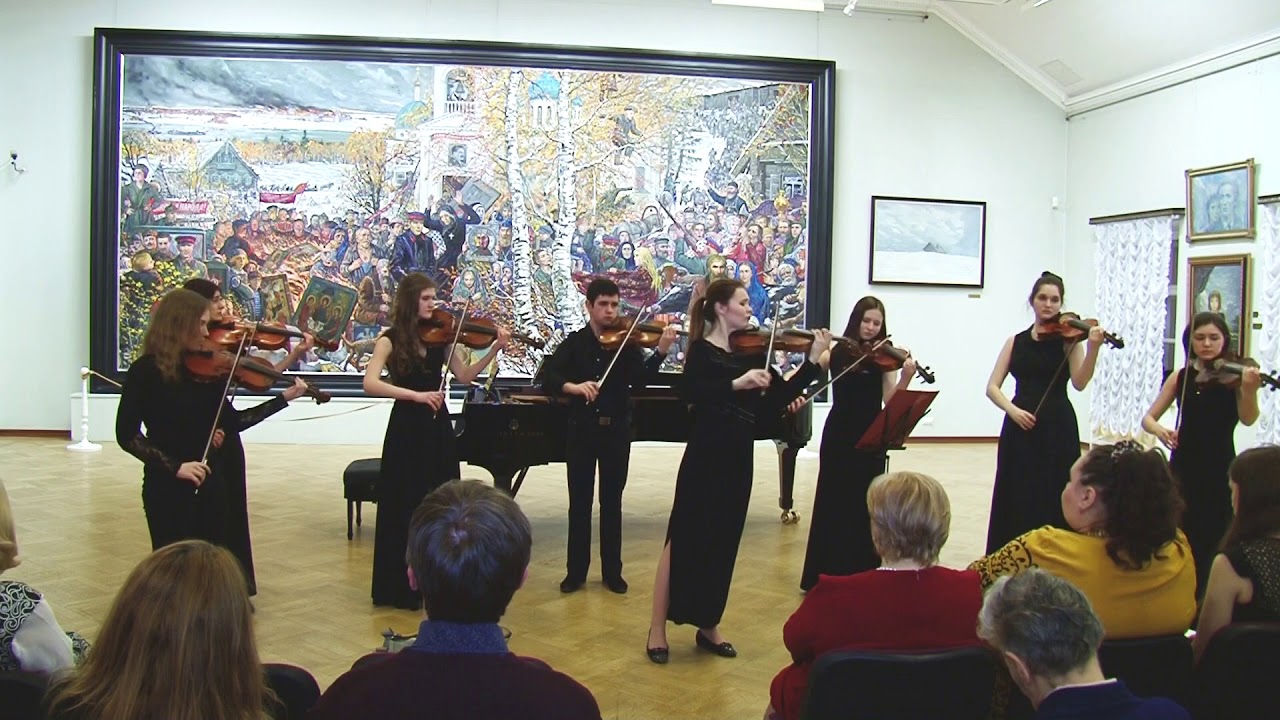 И. Бенда - Граве. Исполняет ансамбль альтистов  МУ им. Гнесиных, солистка Карина Каримова