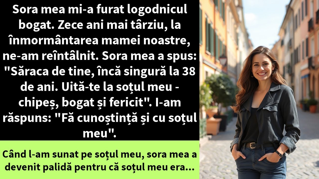 Sora mea mi-a furat logodnicul bogat. Zece ani mai târziu, la înmormântarea mamei noastre,