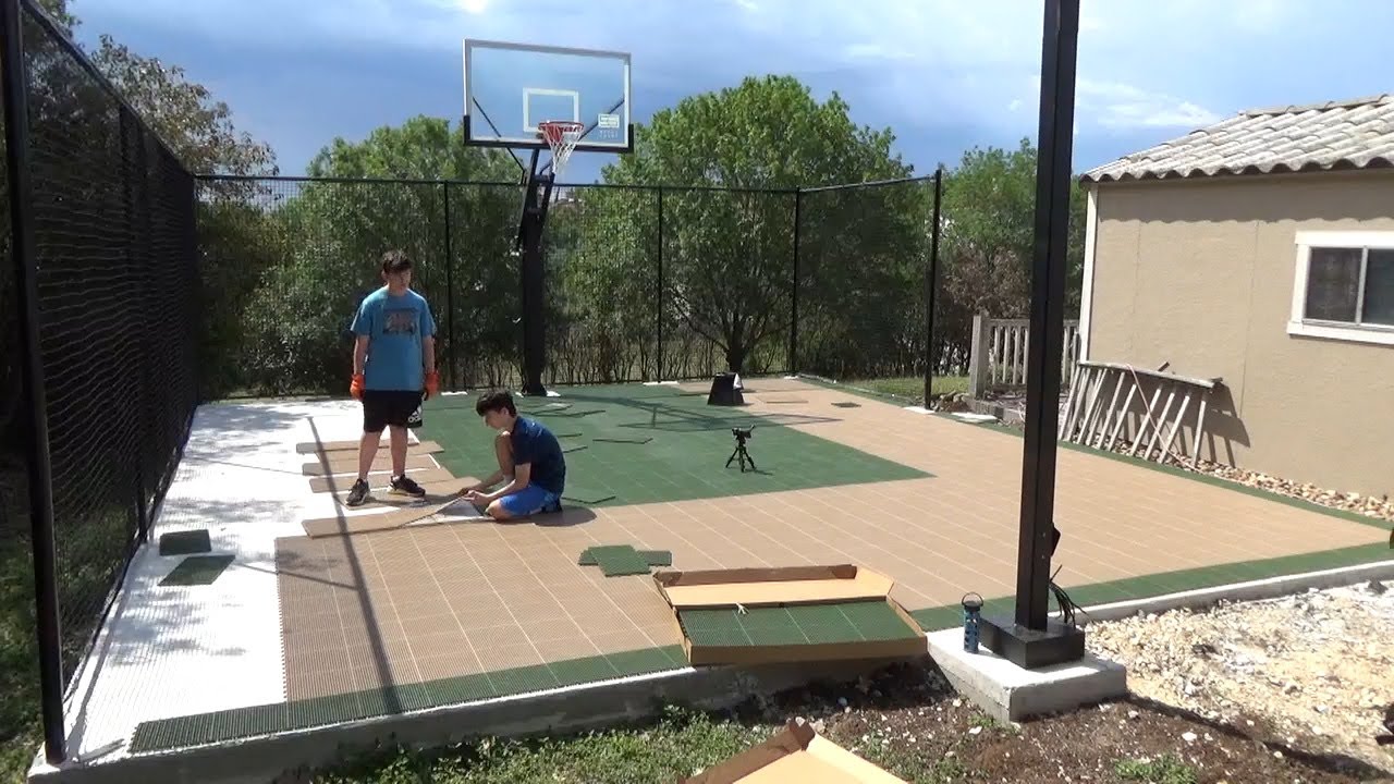 How to Install Backyard Sport Court® - Time Lapse 