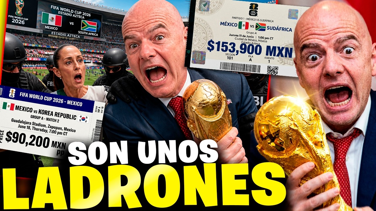La FIFA ya cobra HASTA $153,900 por un boleto del Mundial 2026 💀❌ Para la Inauguración en el Azteca