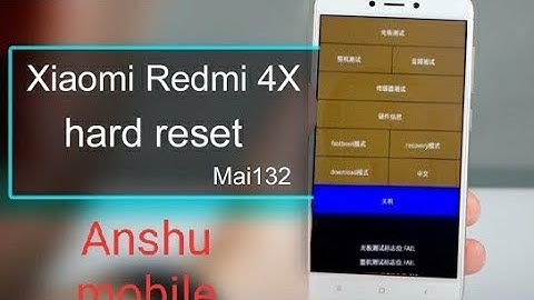 Redmi 4x MAI132 pattern pin unlock hard reset