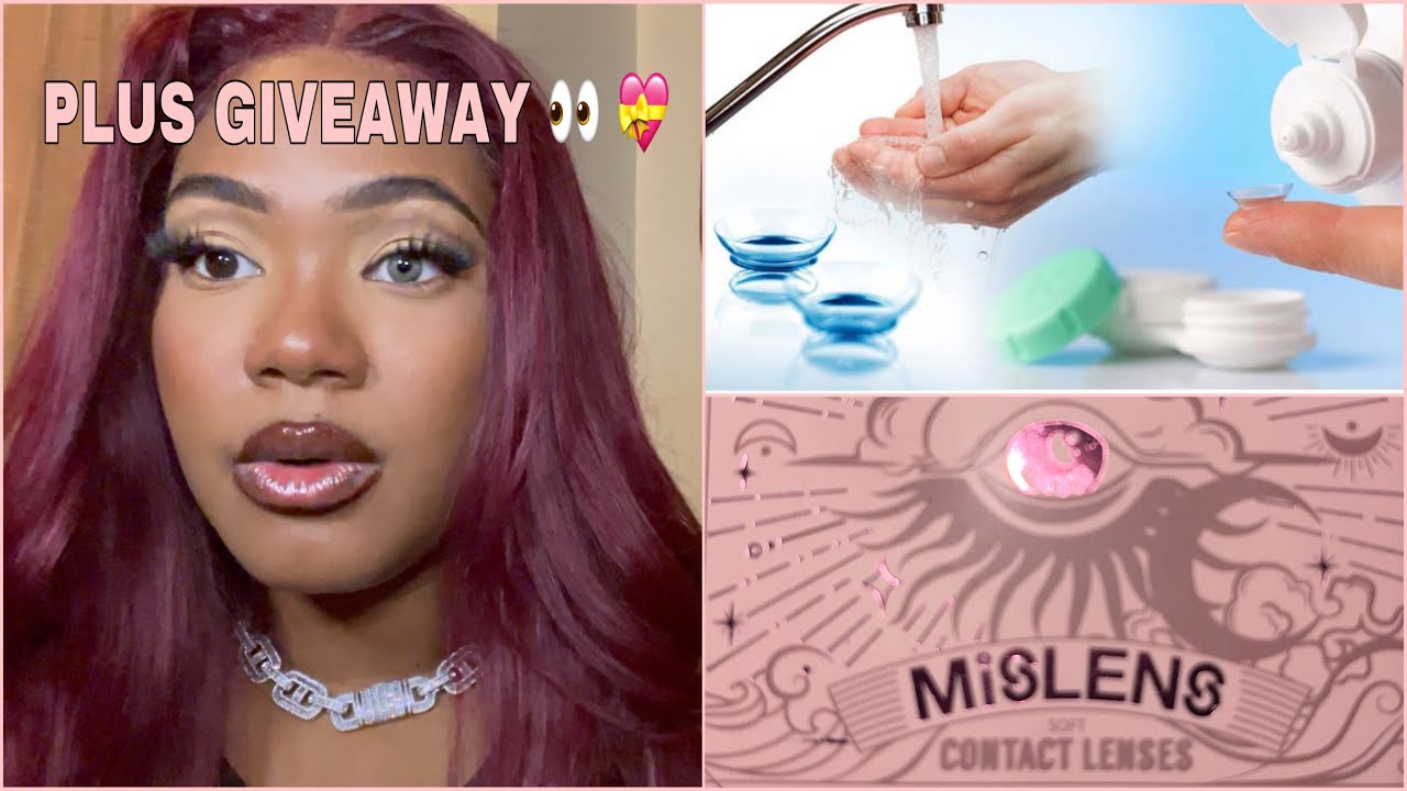HOW TO PUT IN CONTACTS AFTERCARE GIVEAWAY YouTube