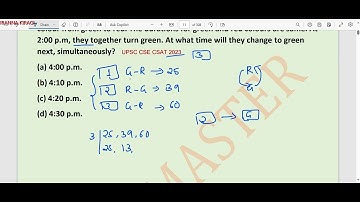 ಕನ್ನಡದಲ್ಲಿ CSAT- PYQ-2023|There are three traffic signals. Each signal changes colour from green to.