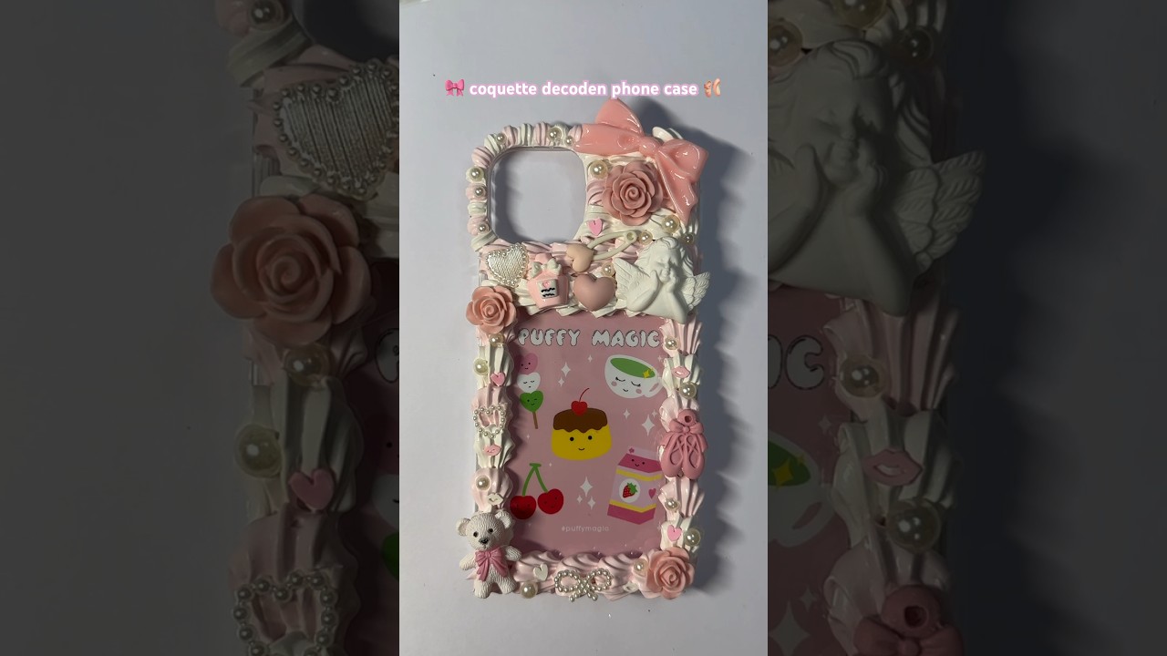 🎀coquette decoden phone case🩰
