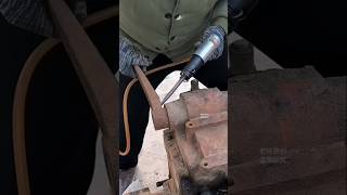 Rusty Metal Demolition with an Air Hammer ⚒️ #tools #hardware #powertools #shortsfeed
