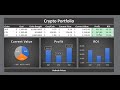 Refreshable Crypto Portfolio in Excel (in less than 30 minutes)