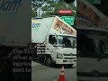 Overturned lorry spills many, many drinks onto SLE near Mandai