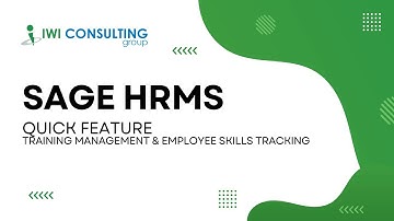Sage HRMS Quick Feature: Training Management & Employee Skills Tracking