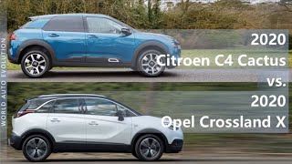 2020 Citroen C4 Cactus vs 2020 Opel Crossland X (technical comparison)