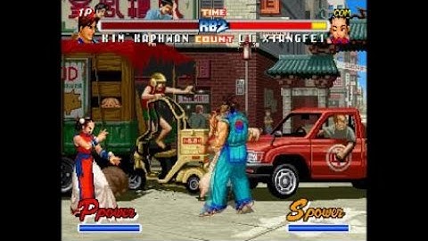 FATAL FURY real bout 2 kim kaphwan combo 1 9 hits ( corner ) SDM