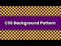 Simple CSS Background Pattern | CSS Tutorials @codehal