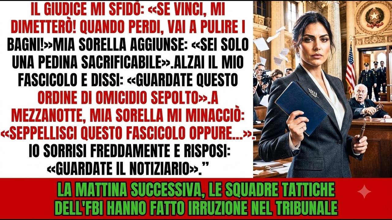 Il ghigno del giudice Vittorio Rinaldi mi colpì come un pugno mentre l'aula 7B tratteneva il respiro: "Se vinci questa causa, mi dimetterò dalla magistratura, ma quando perderai, vattene dalla...