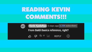 Reading Kevin Comments