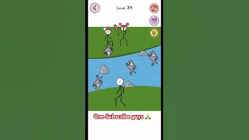 Draw ✍️ to thief fun game 😂level 39✌️#games #foryou #shortvideo #shorts