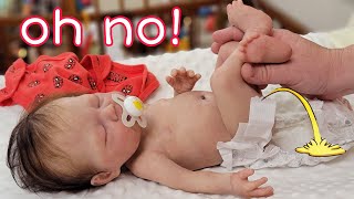 Can Drink & Wet Silicone Baby SPIT UP? | Getting Baby Ready for Babysitter! Let's Go Thrifting!