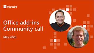 Celebrity Office add-ins community call - May 2026 Profile