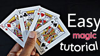Easy Card Magic with Solutions । 4 Thief Card Trick tutorial