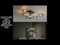 Glass LED Ceiling Pendant Lamp for Living Room Dining Kitchen Bedroom Modern Indoor Hanging Chandeli