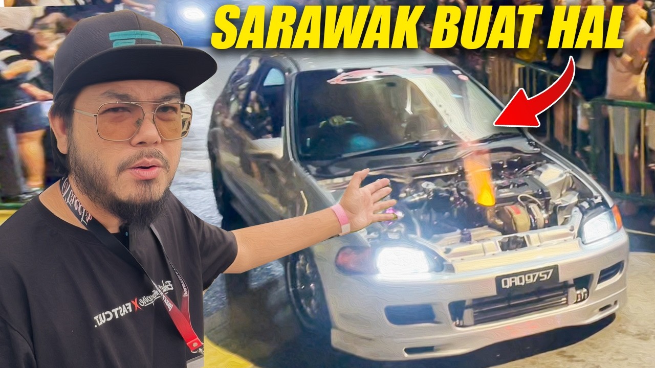 KECOH HABIS GENG KERETA BORNEO MENGG4NAS !