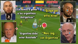 The before and after of the Colombian press after elimination against Argentina vs. Colombia 1-0 ...