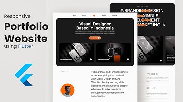 Responsive Portfolio Website in Flutter