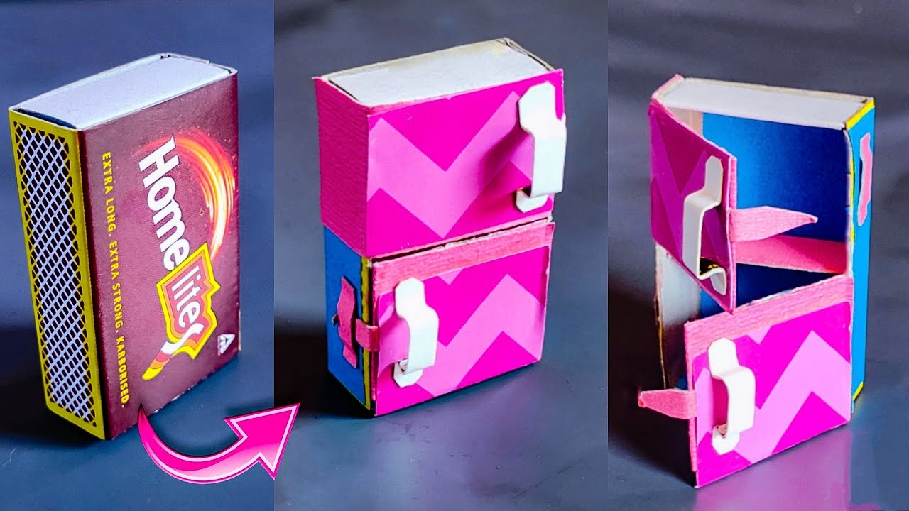 Mini Organizer from Matchbox | how to make organizer | school supplies for kids | miniature crafts