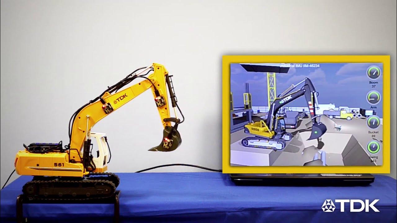 Industrial IMU Excavator Demo YouTube