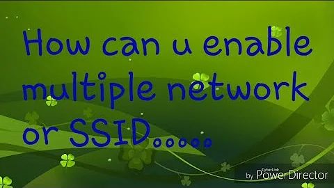 How to enable multiple Wifi network or SSID