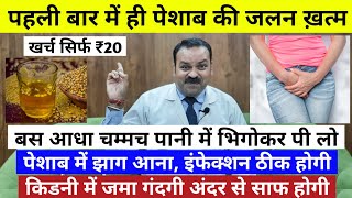 1 गिलास पिए - किडनी की पूरी सफाई होगी! झाग और बदबूदार बार बार पेशाब आना बंद, peshab mein jhag aana