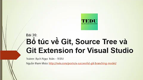 Bài 39: Bổ túc kiến thức về GIT, SoureTree và Github Extension for Visual Studio