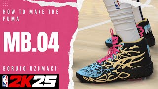 How To Make The Puma Mb.04 Boruto Uzumaki Nba 2K25 Next Gen Shoe Creator