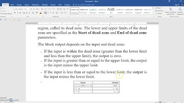 Ex 8a Assignment4: Study the Effect of Deadzone Block for a System in the SIMULINK
