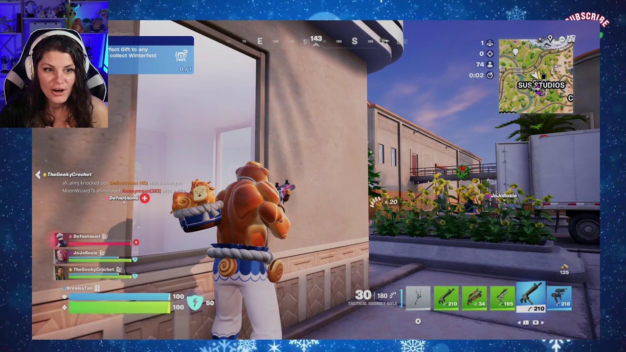 Maria's FIRST FORTNITE Run!