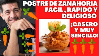 Postre de zanahoria fácil. Es cómo arroz con leche pero con zanahoria Halwa