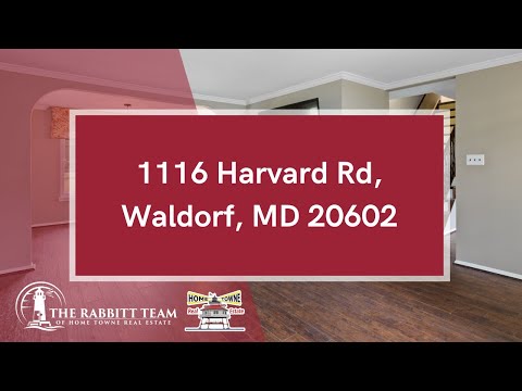 1116 Harvard Rd, Waldorf, MD home video tour