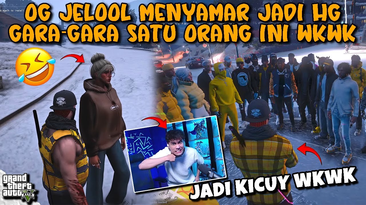 GARA-GARA SATU ORANG INI, OG JELOOL NYAMAR JADI HANGAROUND WKWK🤣!! FUNNY MOMENTS 🤣 || GTA V ROLEPLAY