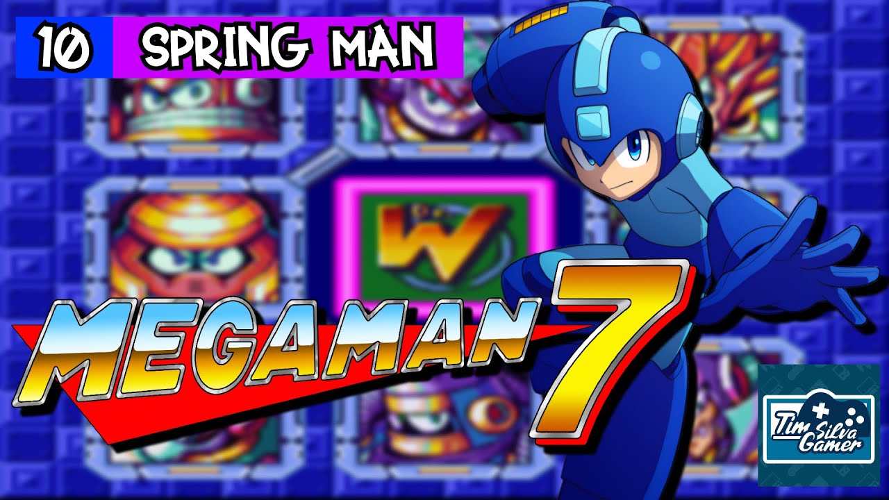 Gameplay SNES: 10) Mega Man 7: Spring Man
