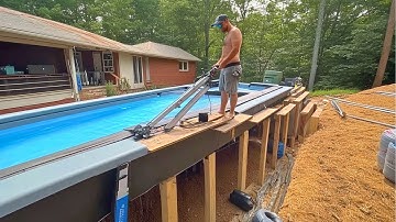 Man Spends $7000 Building Amazing Backyard Swimming Pool | by @ChadsCustomCreations