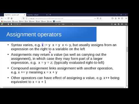 Programming languages: handling
