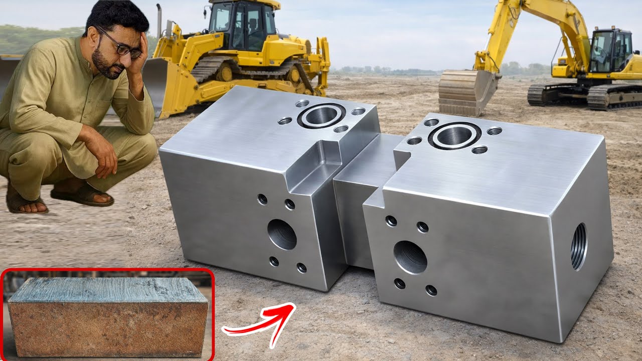 Bulldozer Hydraulic Pump Manufacturing from Solid Metal | CNC & Lathe Work