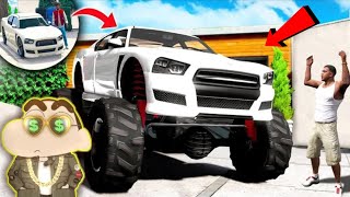 Shinchan Upgrading Franklin Car into Monster Truck Car in GTA 5 [HINDI] | Amaan Ansari