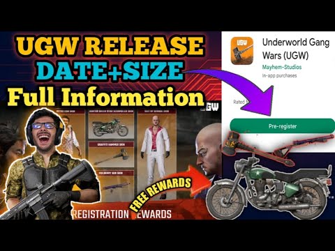 UGW RELEASE DATE, GAME SIZE,   (UGW) Pre-registration GAME REWARDS  FULL INFORMATION OF BATTLEROYAL