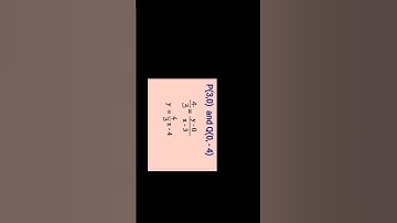Find the equation of the line joining the points P and Q - Example - Part 02