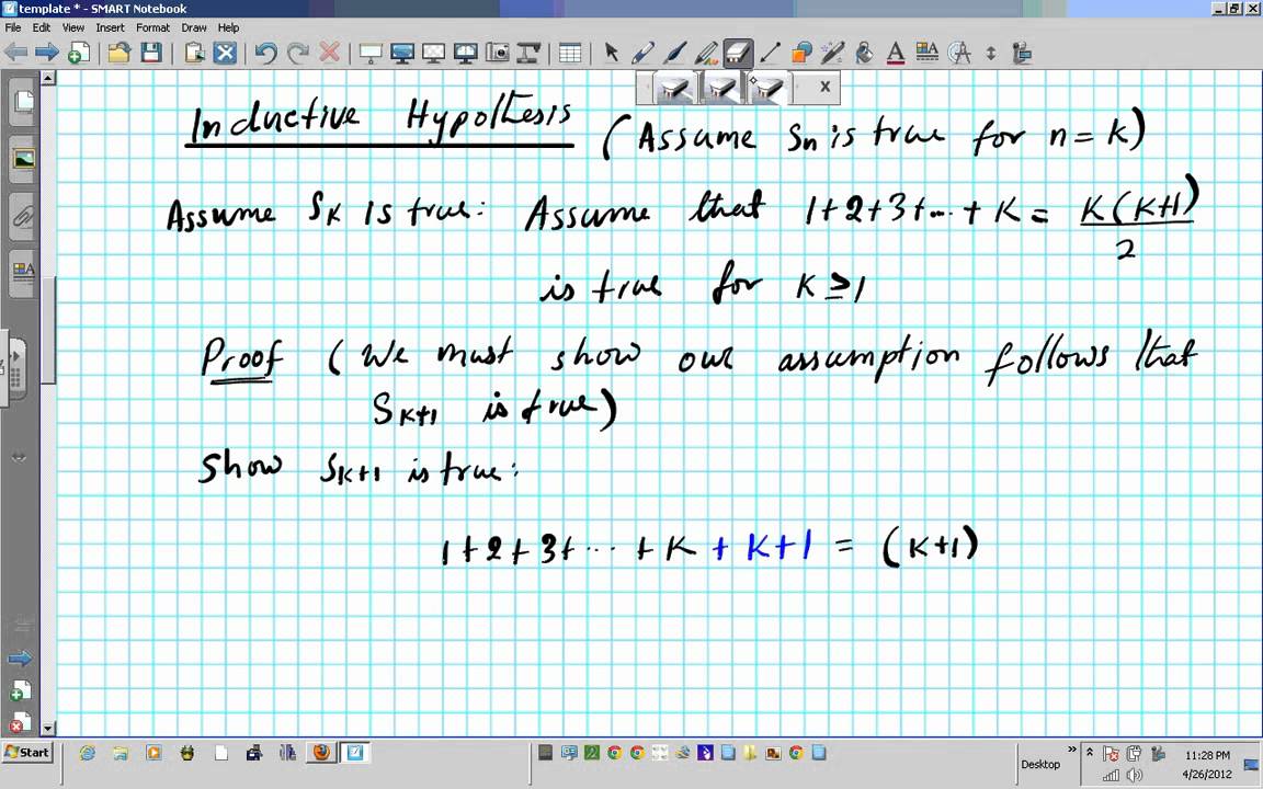 1 Principle Of Mathematical Induction Prove 1 2 3 N N N 1 2 Maths Hsc Using Proof By Induction Youtube