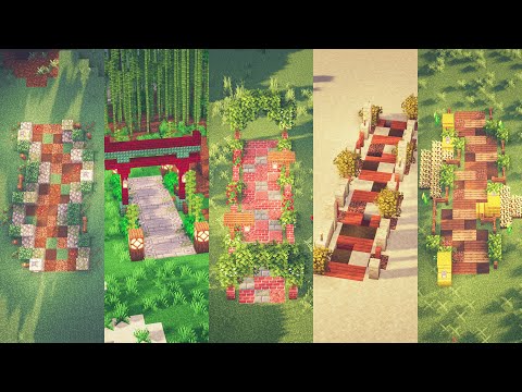 Minecraft | 5 Simple Path Designs