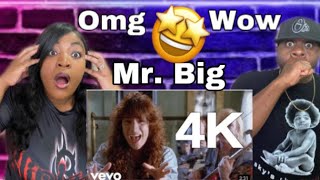 THESE GUYS MADE MY WIFE BLUSH!!  MR. BIG - TO BE WITH YOU  (REACTION)