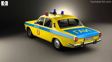 GAZ 24 Volga Militia 1967 3D model by 3DModels.org