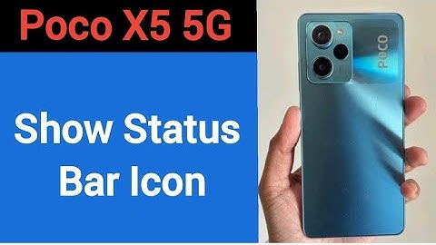 How to show status bar icon, poco X5 5G me status bar icon Kaise lagaen